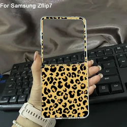 Luxury Leopard Print Ultra Thin Slim Clear Hard Phone Case - Samsung ZFlip 3 (Style 1)