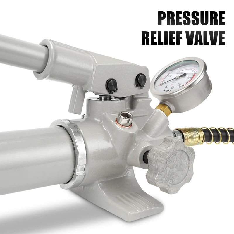 High Pressure Hydraulic Hand Pump CP-700/APR-390 Manual Hydraulic Pressure Pump Tools Optional Pressure Gauge 4