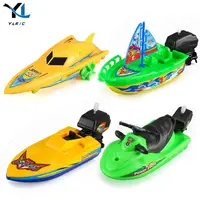 Interactive Water Spray Beach Toy Speed Boat Ship Toys Float Water Classic Winding Clockwork Boy Shower Bath Toy 1