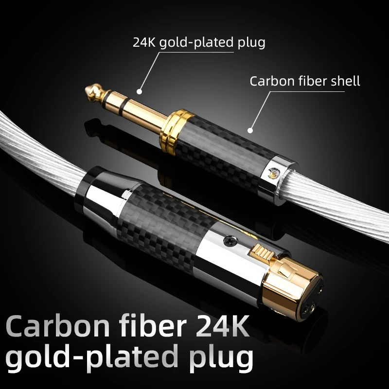 Ataudio-cabo de Áudio Masculino para Feminino 65 mm Trs para Xlr 635 Mixer Jack Amplificador de Potência Cabo de Equilíbrio de Som Hifi Xlr Audio Connector - Image 4
