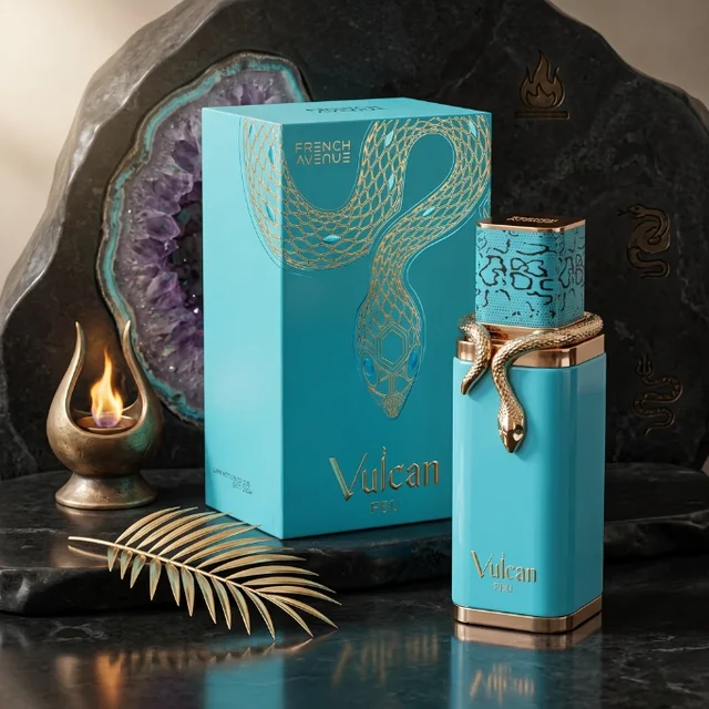 Parfum arabe Vulcan Feu, eau de parfum de luxe, parfum de Dubaï longue durée, senteur épicée boisée orientale, parfum unisexe 1