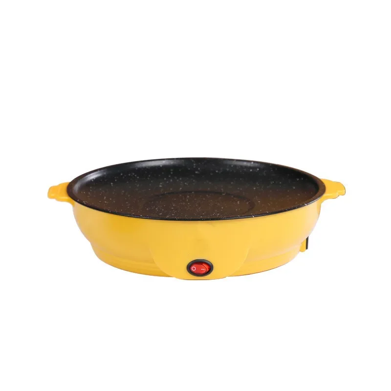 220V Electric Baking Pan Non-stick Korean Barbecue Steak Barbecue Grill Multi Cooker 22cm Diameter 2