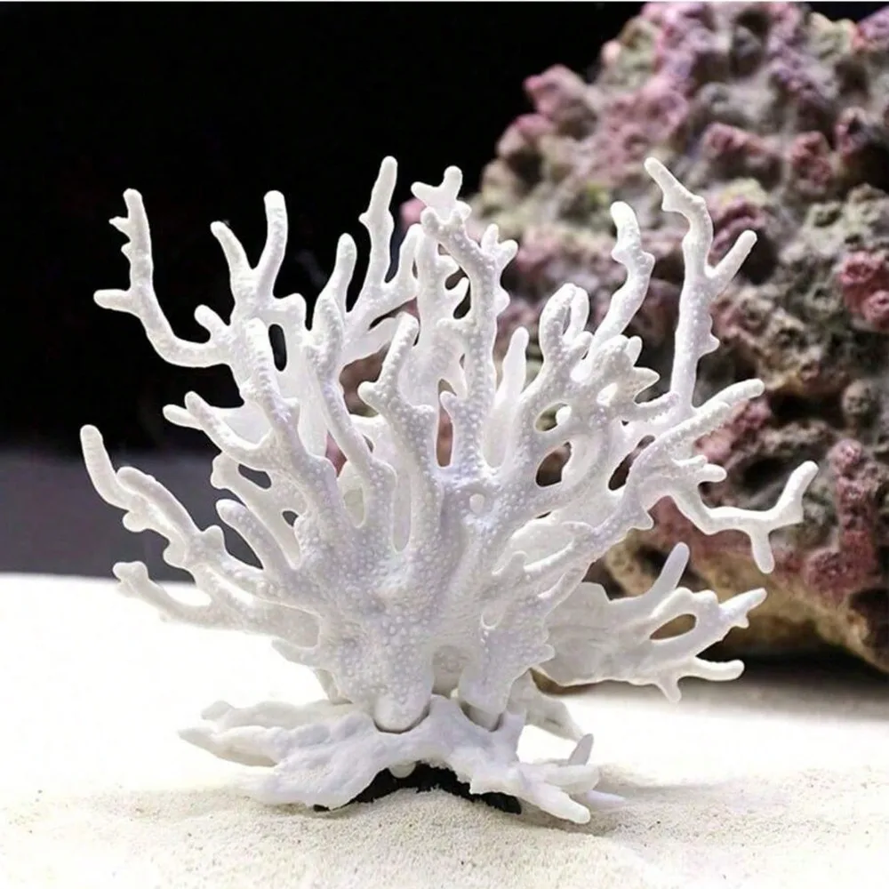 Aquarium Simulation Coral Ornament - Resin Artificial Marine Coral for Undersea Aquascape Decor