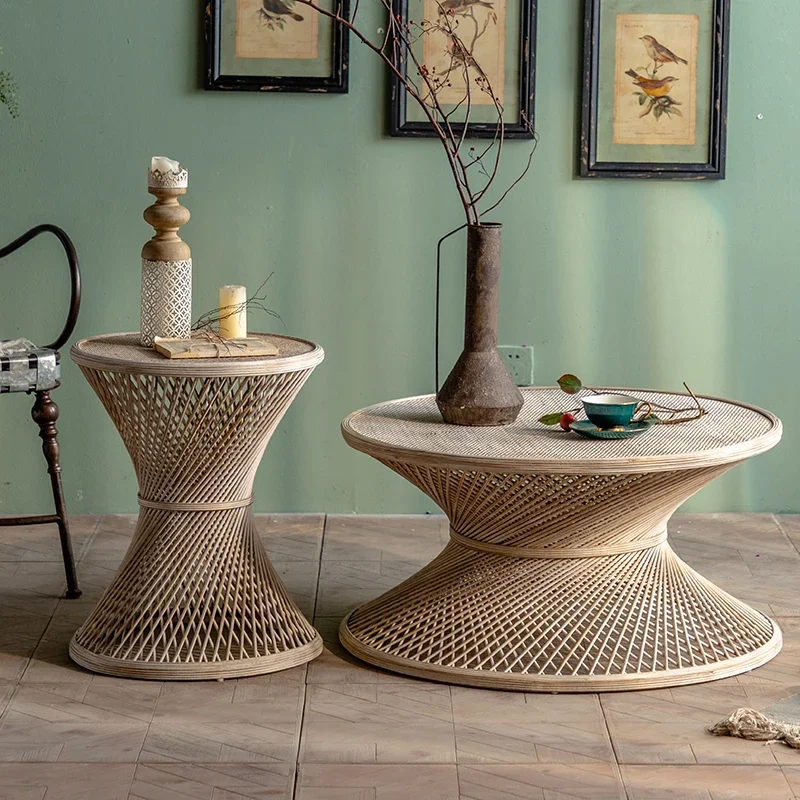 Display Patio Round Side Table Industrial Nordic Luxury Modern Italian Coffee Tables Center Balcony Living Room Furniture
