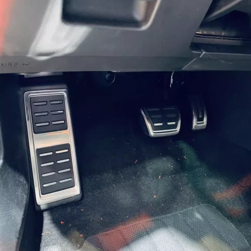 Car Stainless Steel Pedals for Volkswagen VW Touran 5T MK2 ~ Anti-Slip Gas Brake Rest Pedal Footrest Cover Accessories