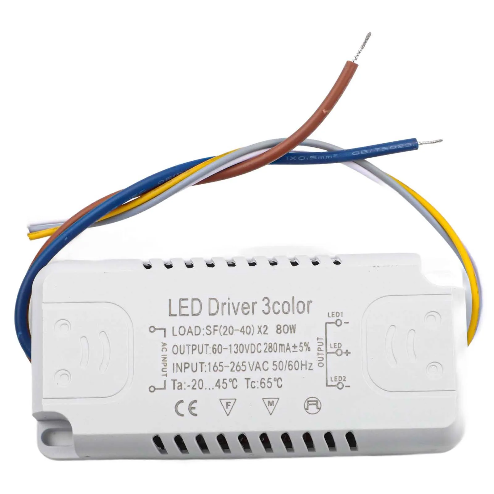 LED-Treiber, 3-Farben-Adapter, 8–24 W, 20–40 W, 30–50 W, 40–60 W, 50–70 W, für LED-Beleuchtung, nicht isolierender Transformator-Treiber-Ersatz – Detail 26
