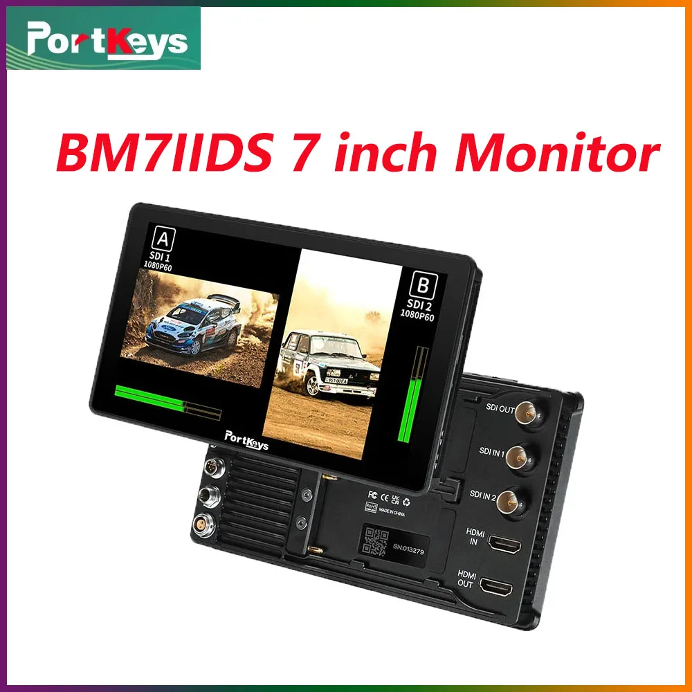 Portkeys Bm7Iids Monitor Da 7 Pollici Controllo Telecamera Wireless Bmpcc4/6K Pro Sony A7Miii A7M Iv A7Siii A1 A9Ii Rx10 Touch Screen Hdmi