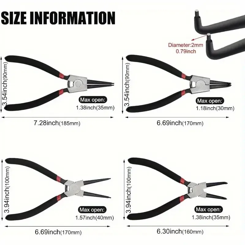 7-inch Pliers Set, Dual-purpose, Manual Auto Repair
