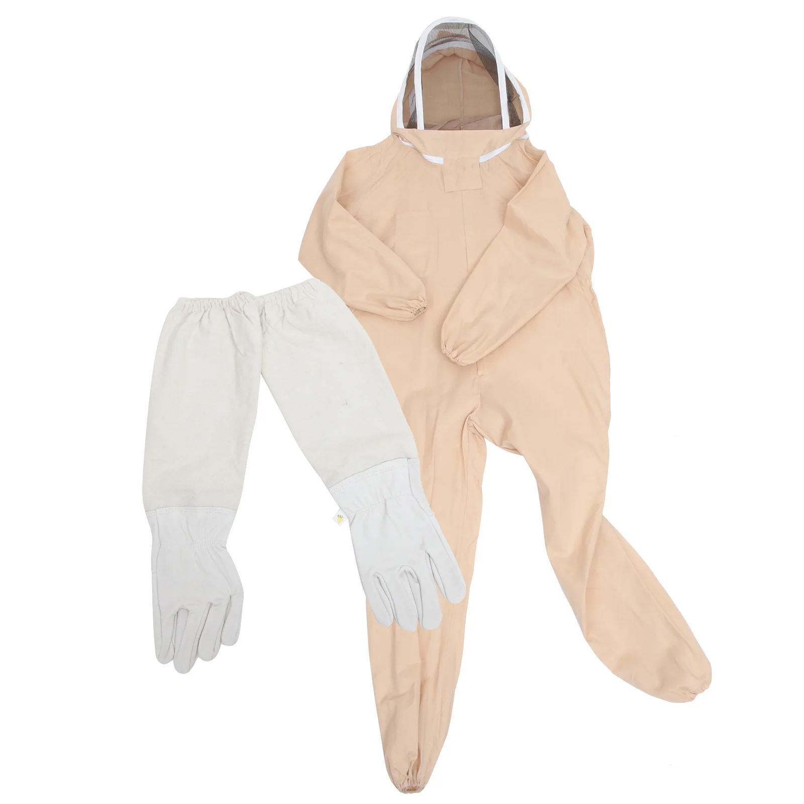 

Protective Anti Bee Practical Breathable Beekeeping Clothing Veil Hood with Gloves Beekeeping Supplies Body Protective Suit