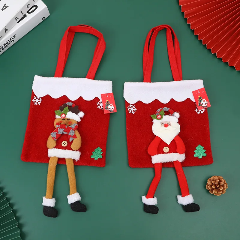 

Christmas Decorative Handbag Santa Claus Candy Gift Bag Christmas Party Decorative Gift Bag