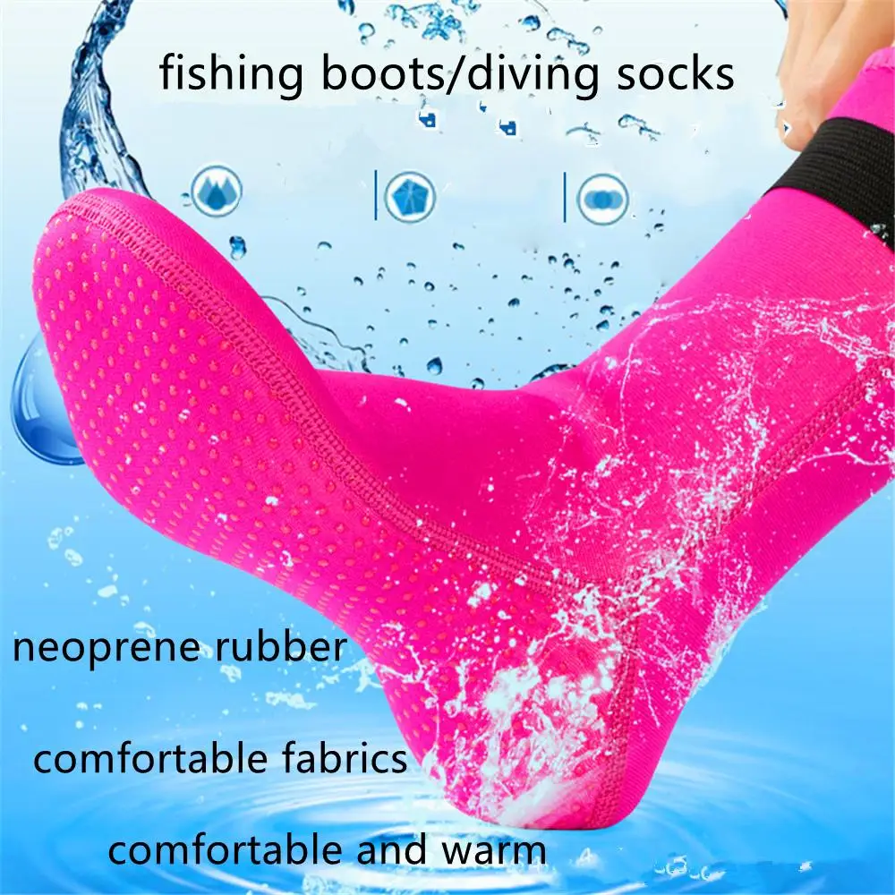 Fly Fishing Waders Fly Fishing Shoes Fishing Boots Fly Fishing Waders Boots Neoprene Fishing Wader Socks Boots Outdoor Breathable Upstream Diving Anti-slip River Shoes