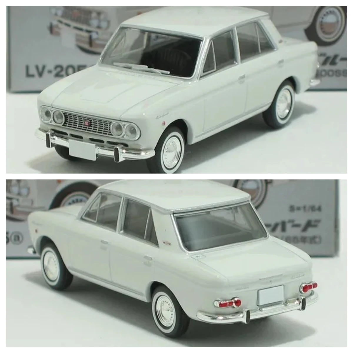 

Модель автомобиля Datsun Tomytec 1/64, 4 двери, 1600Sss, белая
