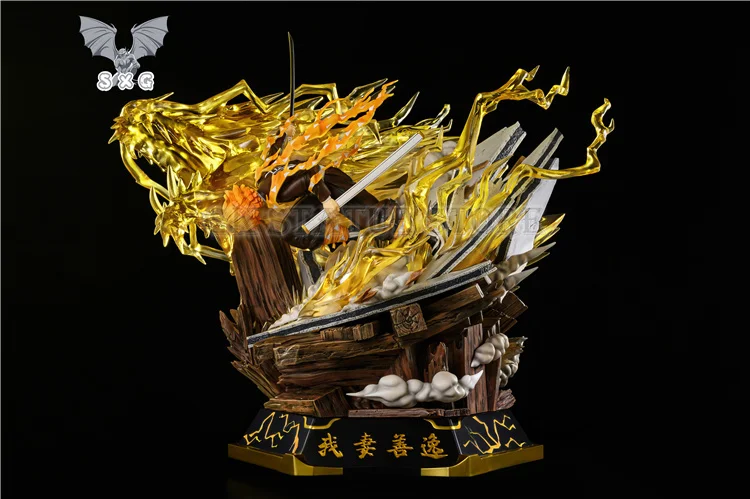 

Demon Slayer Agatsuma Zenitsu Breath of Thunder SXG studio GK Original Product statue Anime model Toy Gift for kid