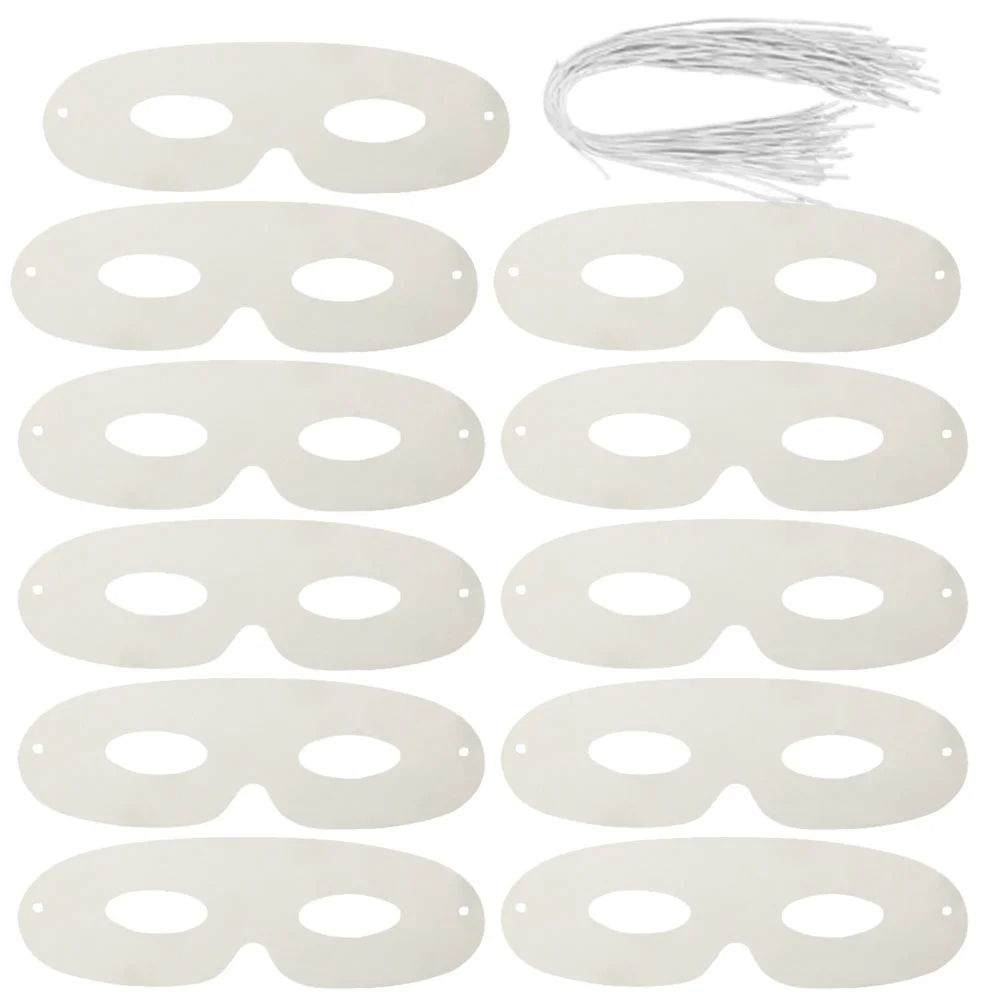 

DIY White Paper Pulp Masks Personality Blank Hand Painted Masks