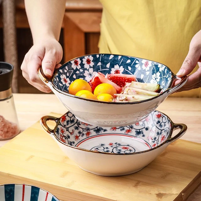 Cuenco de Ramen japonés para restaurante, juego de vajilla de cerámica de  gran tamaño para el hogar, cuenco de sopa de fideos de ternera - AliExpress