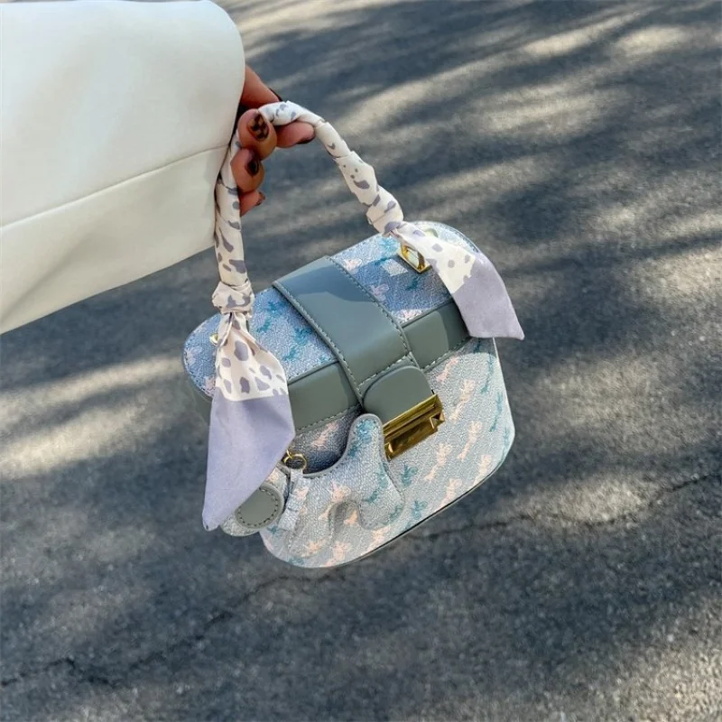 High Quality Printed Small Bag for Women's Handheld Fashion Handbag 2023 New Summer Versatile Crossbody Shoulder Bag for Women