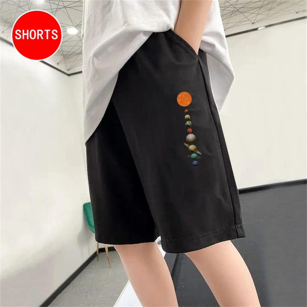 Boys Summer Trousers Sports Shorts Solar System Design 3-14Y