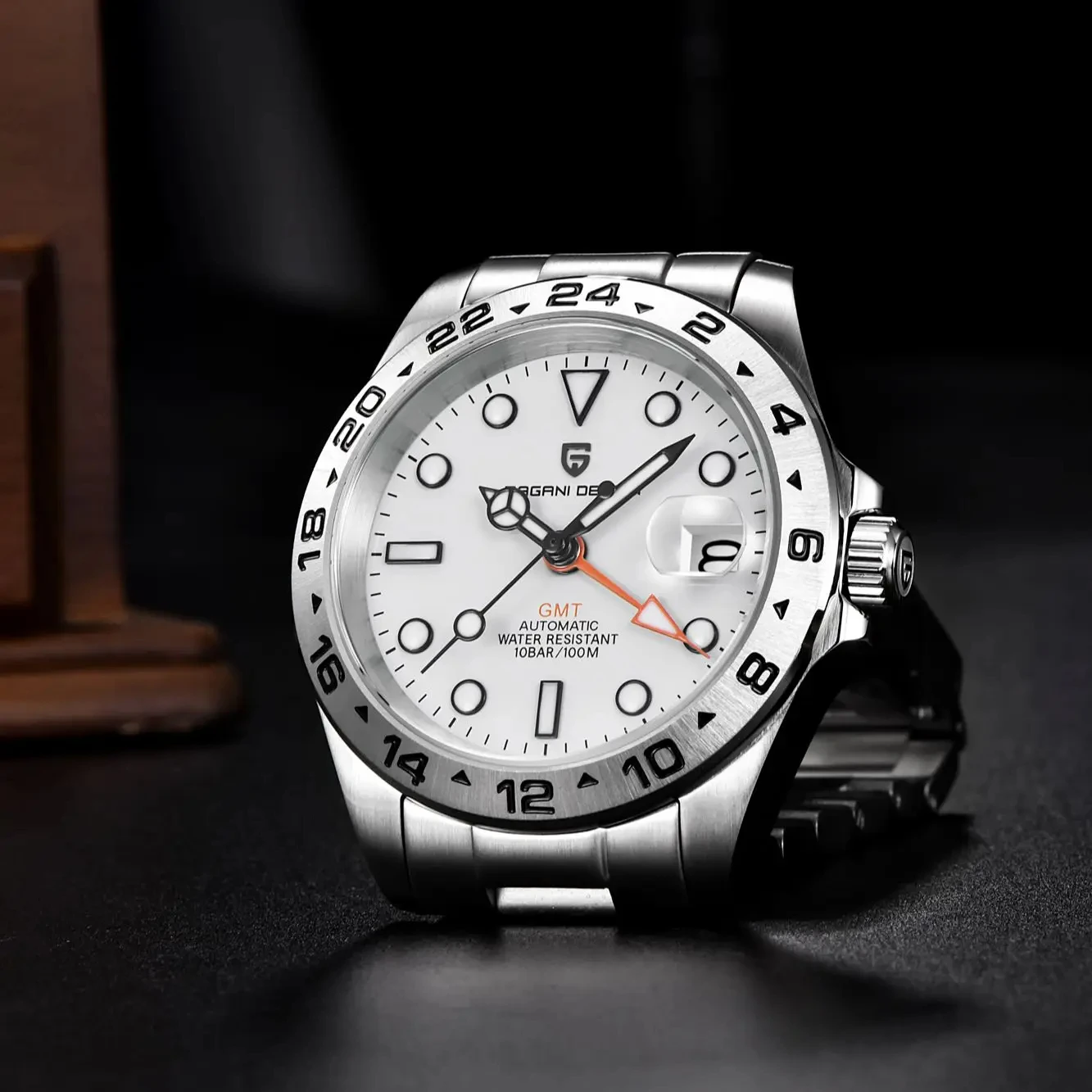 2023 New NH34 PAGANI DESIGN GMT 40MM Men Automatic Mechanical Watches Sapphire Stainless Steel Waterproof AR Clock Reloj Hombre