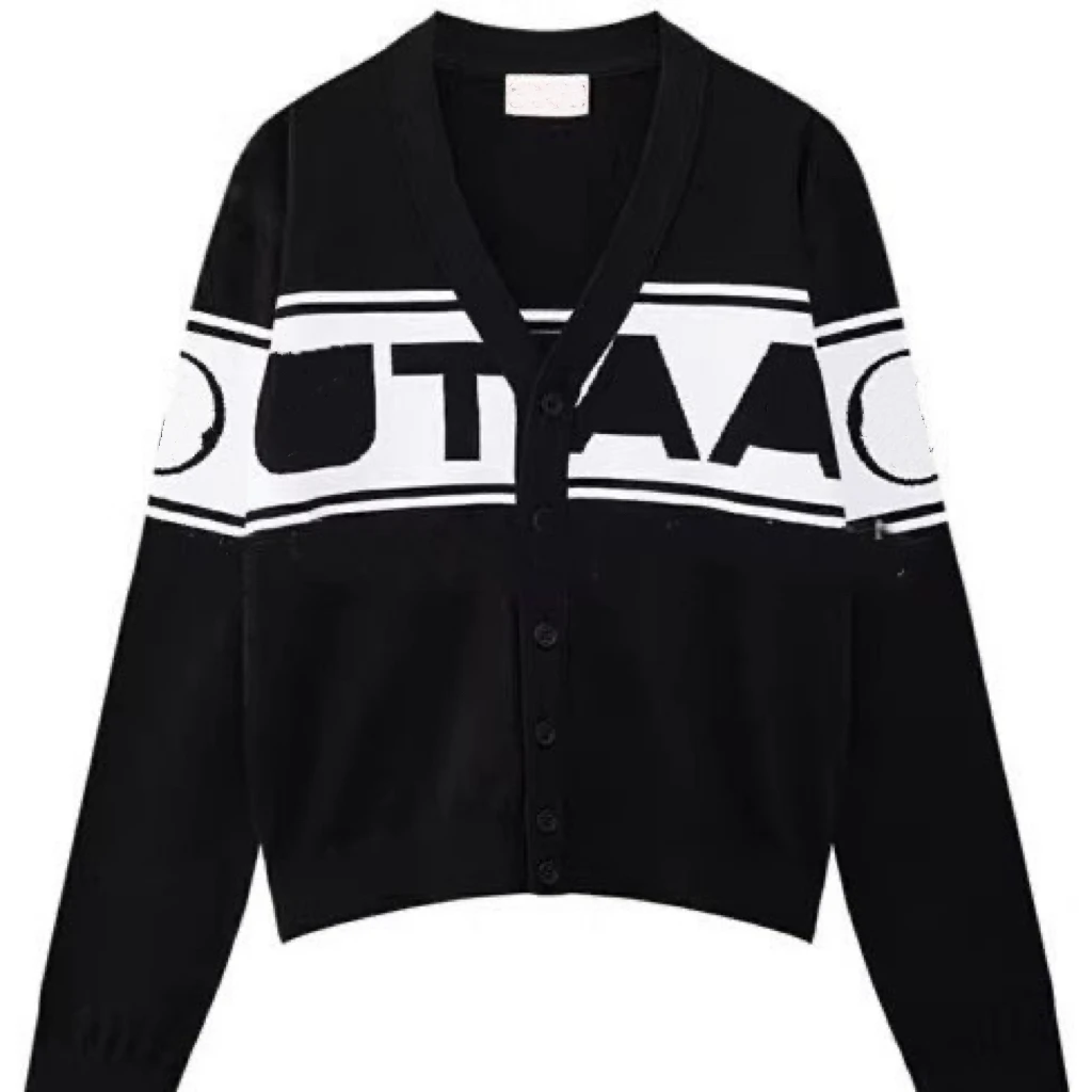 골프 재킷 여성 2026 봄 가을 신상 로고 배색 버튼 스포츠 긴팔 니트 골프 가디건