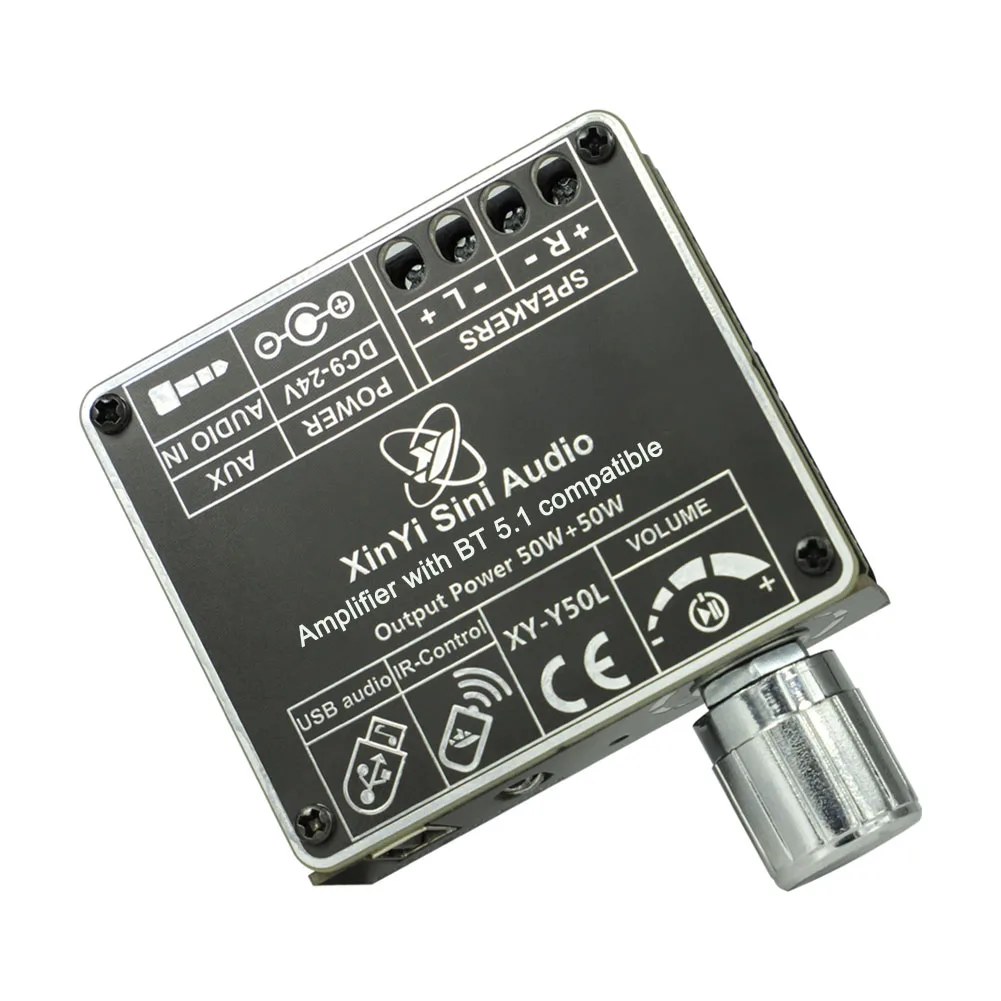 XY-Y50L 디지털 전력 증폭기 모듈, 블루투스 호환, 5.1 AUX USB, 듀..