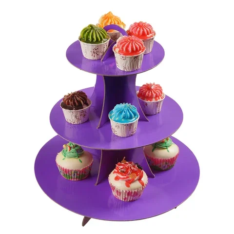 

Solid Color 3 Tier Cake Stand Bakeware Rack Cake Shop Wedding Party Decorations Supplies Three Layer Cake Rack Sweets Tray Gifts