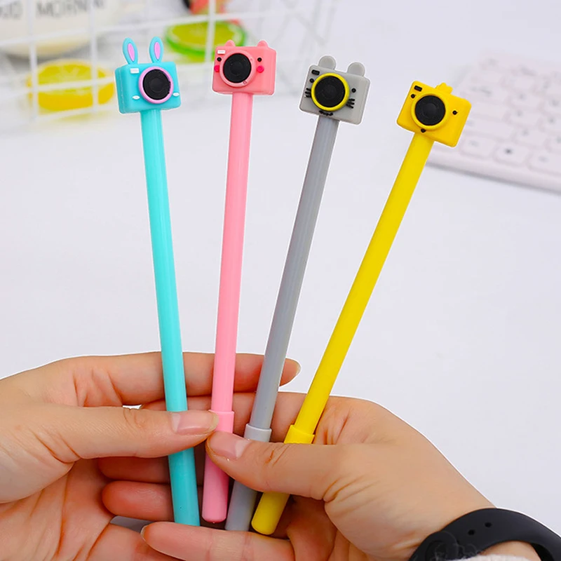 Kawaii Camera Gel Pen Creative Cute Neutral Ink Pen Children Gift School Office Writing Supplies Stationery