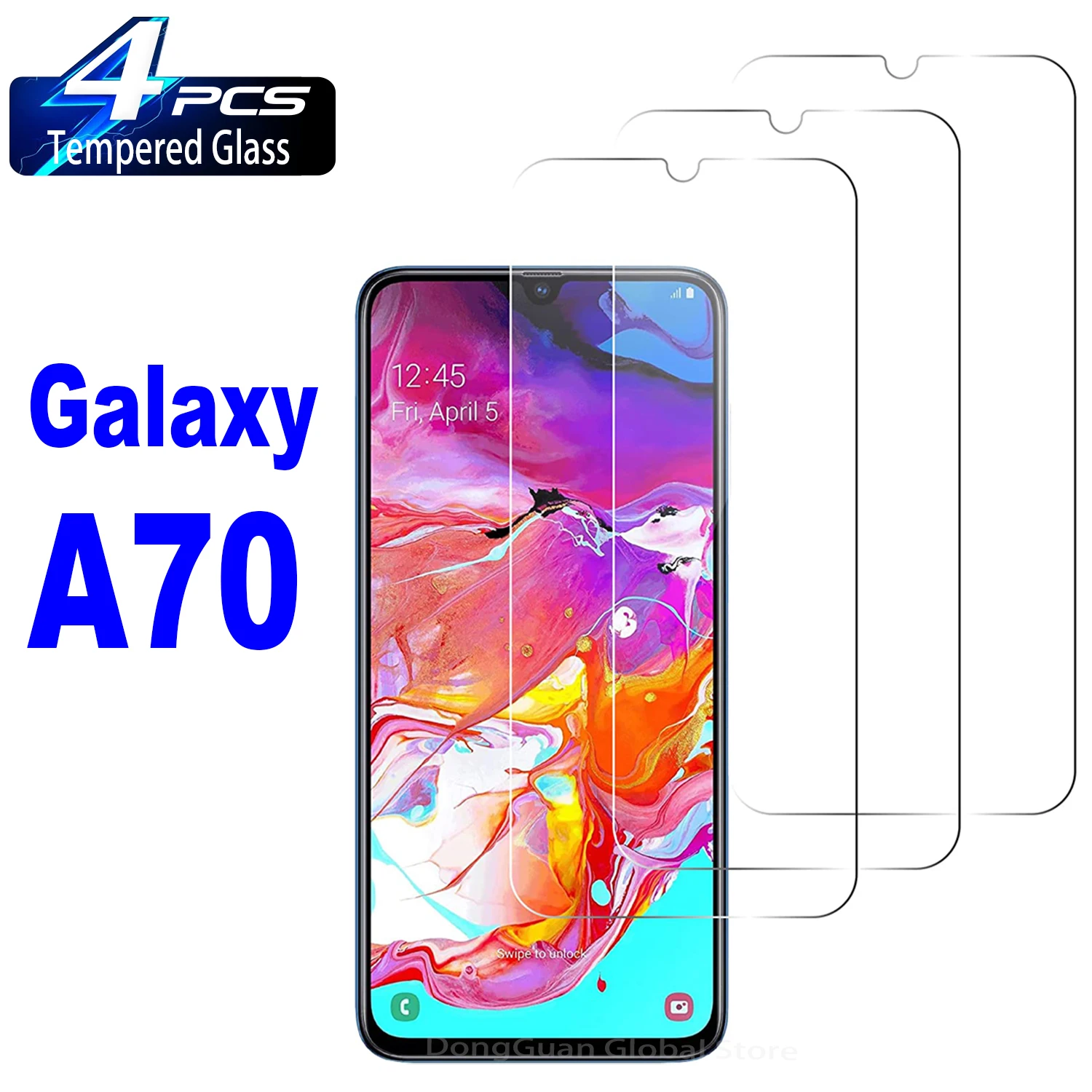 

2/4 шт., закаленное стекло 2.5D для Samsung Galaxy A70 A70s