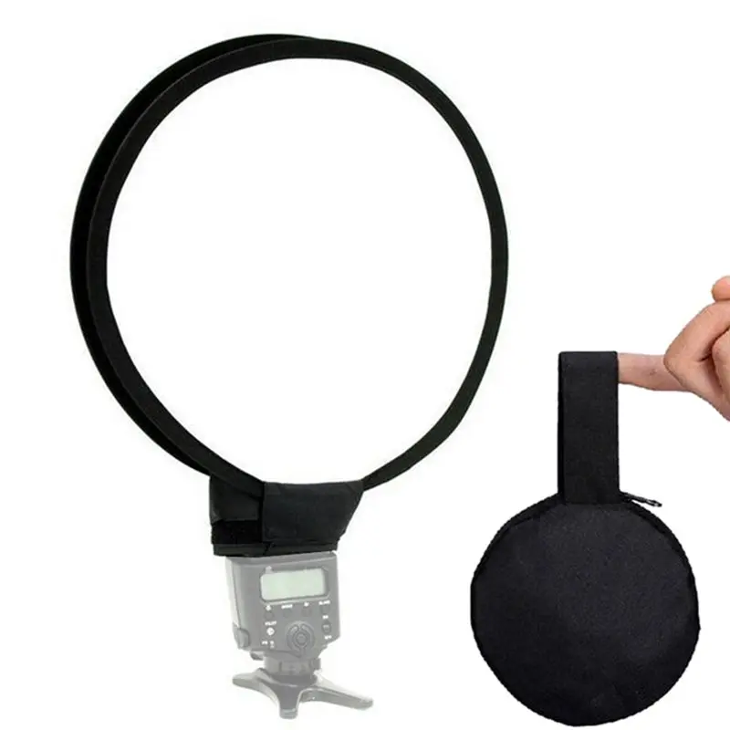 30cm 휴대용 미니 원형 스튜디오 소프트박스 사진 촬영 플래시 디퓨저 소프트박스