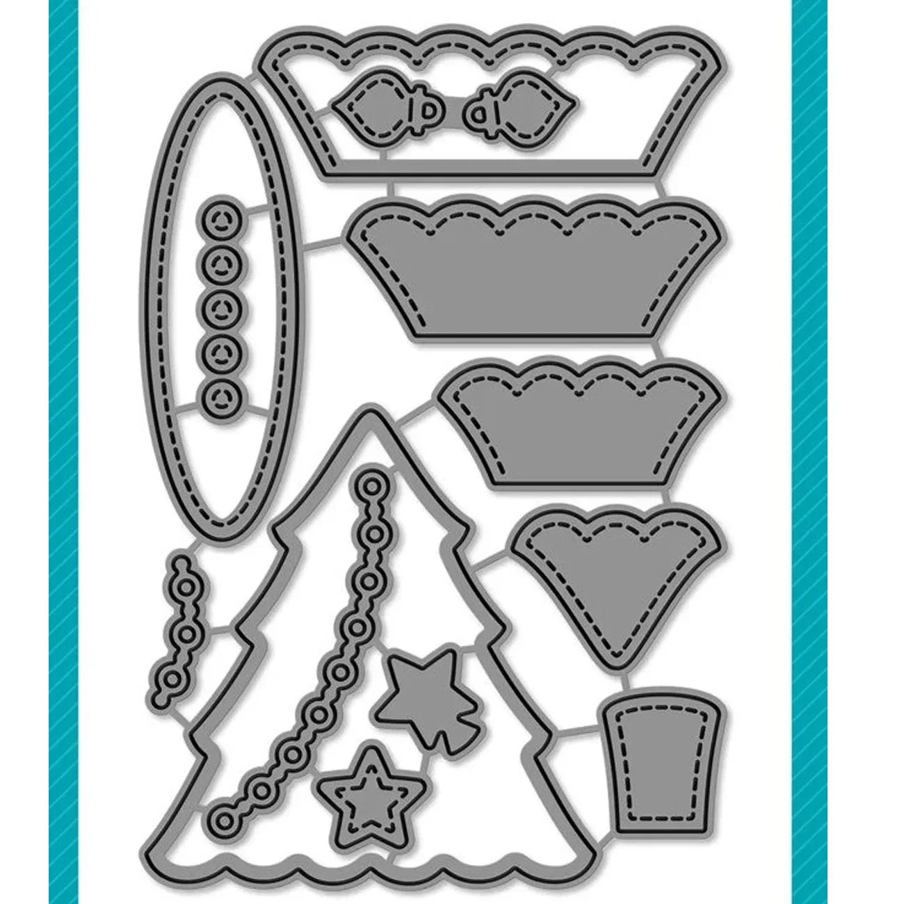 New Layer Frames Metal Cutting Dies for Scrapbook Rectangle Square Circle Oval Heart Star Background Stencils Card Making