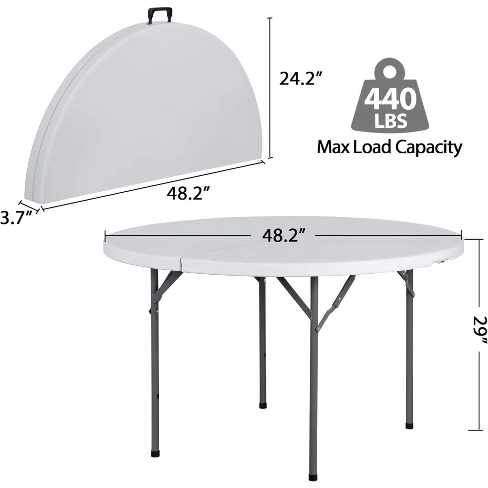 4 Foot Round Folding Table 3