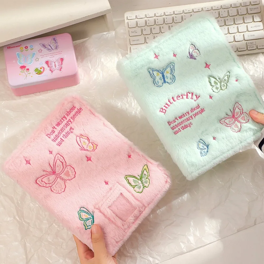 

A5 связующий мультяшный плюшевый фотоальбом, 6 фотокарт, Обложка, держатель для фотокарт, книга для хранения фотографий и карт