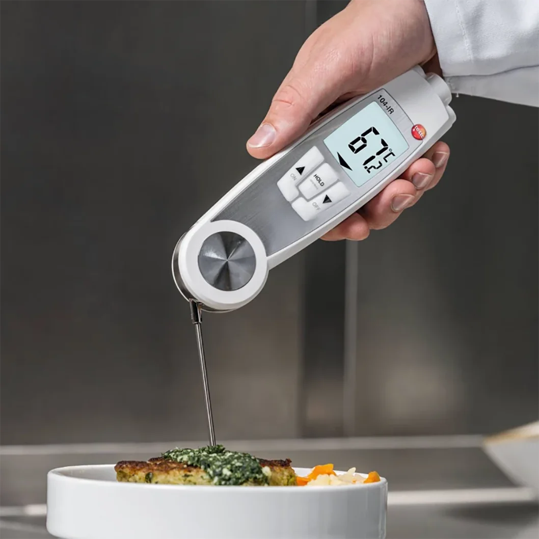 Testo 104-IR Folding Food Thermometer Multi-purpose Infrared and Penetration Pro