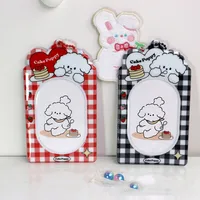 3 inch PVC Photocard Holder Cartoon Cute Puppy Student ID Bus Card Case INS Idol Small Card Protector Photo Sleeves Card Holder 1