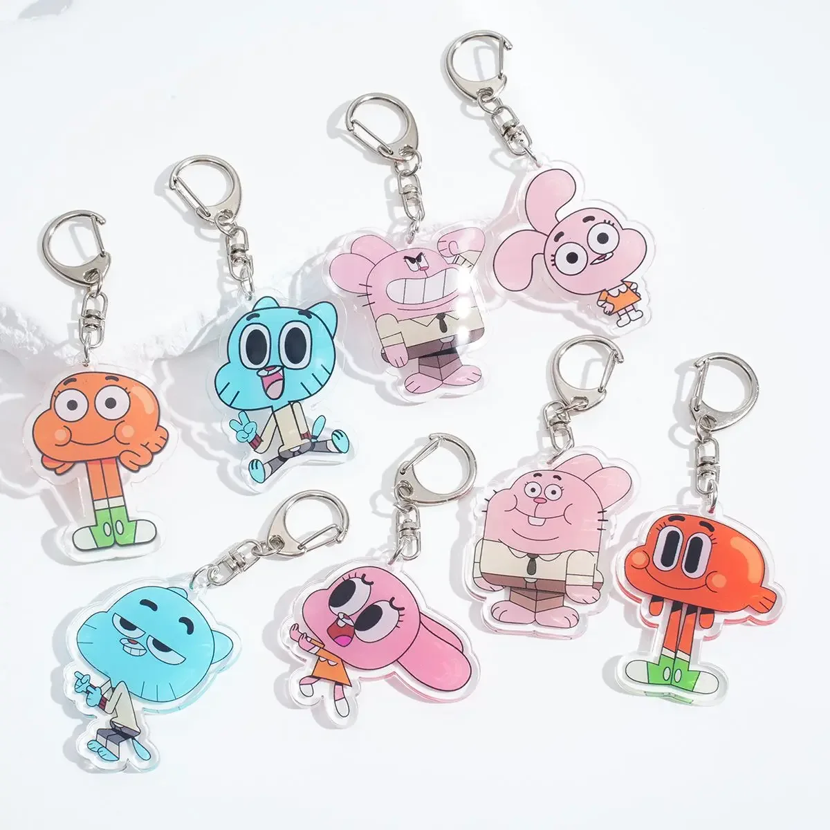 Acrylic Cartoon Anime Pendant Keychains Holder Car Key Chain Key Ring Phone Bag Hanging Jewelry Gifts Accessories anime keychain game keychain mini sword keychain anime keychain pendant ghost keychain