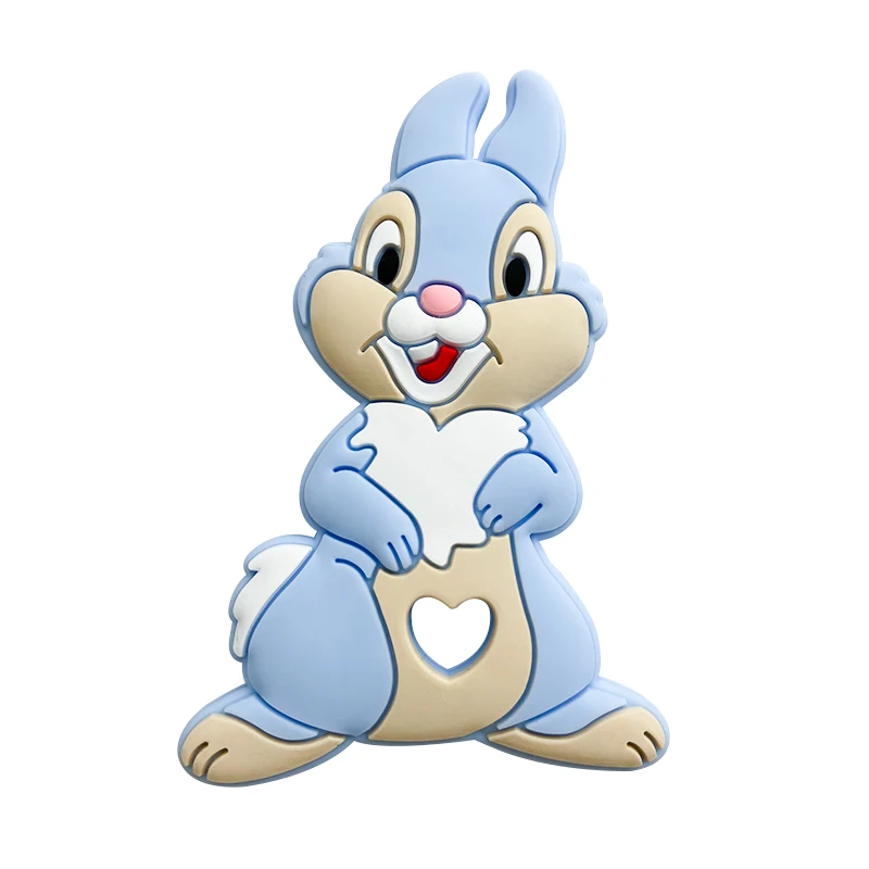 1pcs Silicone Disney Baby Teething Food Grade Cartoon Silicone For Necklaces Baby Teether Toy Nursing Gifts