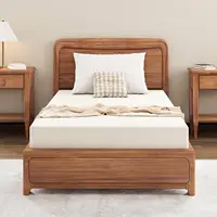 6 Mattress,  Certified Green Tea Memory Foam Mattress in a Box Fiberglass Free, Kids Mattress for Bunk Bed, 38"×75"×6", Beige 1