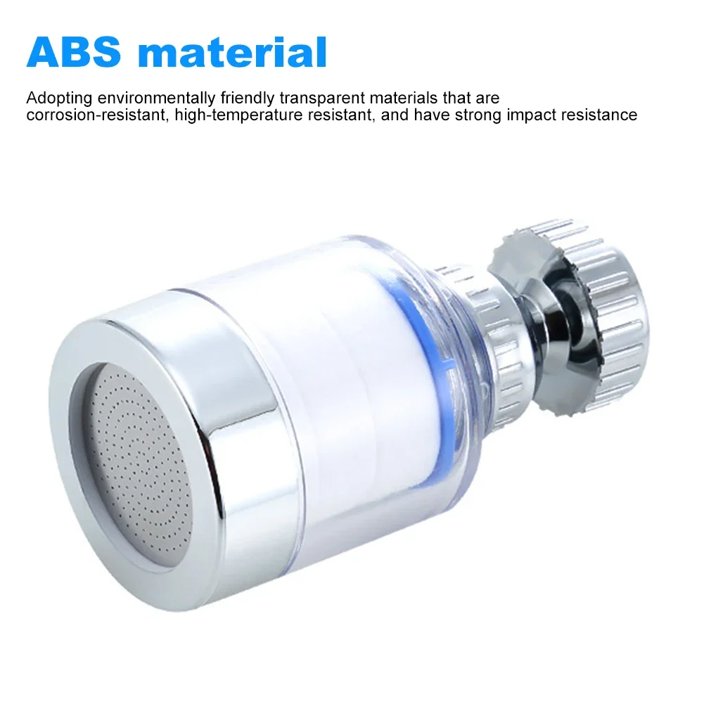 360 Degree Water Filter Tap with PP Cotton Filter Element Tap Extension Interchangeable Element for Kitchen Bathroom water purifier filter
