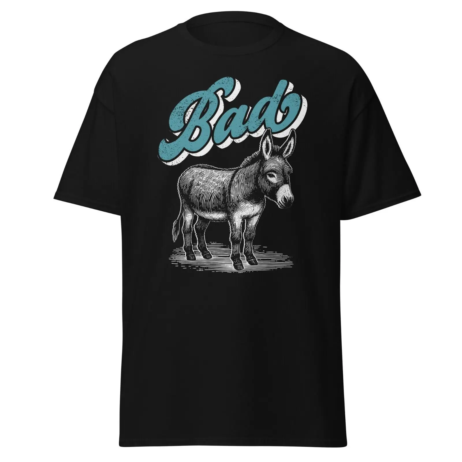 

Забавная Мужская хлопковая футболка в стиле ретро с изображением плохого осла