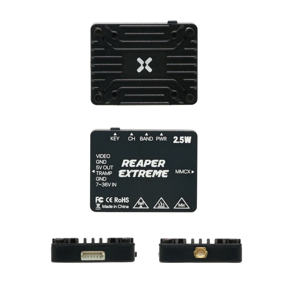 Foxeer 5.8G Reaper Extreme V2 2.5W 72CH Pitmode 25mW 200mW 500mW 1.5W 2.5W Adjustable FPV VTX 2-8S 20X20mm for FPV Long Range thumbnail 6