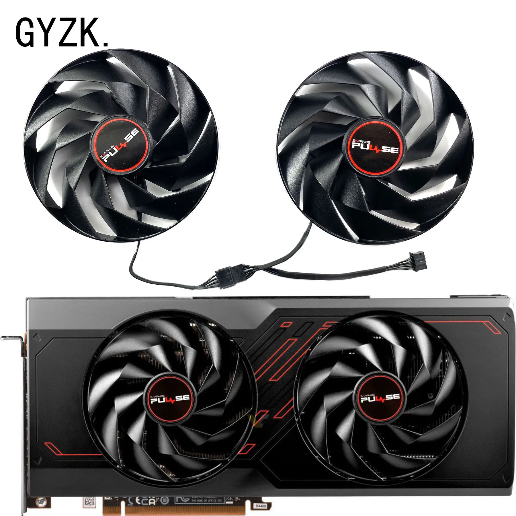 Nuovo Per Sapphire Radeon Rx7600Xt 7700Xt 7800Xt Ventola Di Ricambio Per Scheda Grafica A Impulsi Muslimah