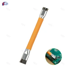 Dual - Head Anti - Static ESD Safe Brush for Precision Electronics Cleaning (Orange)