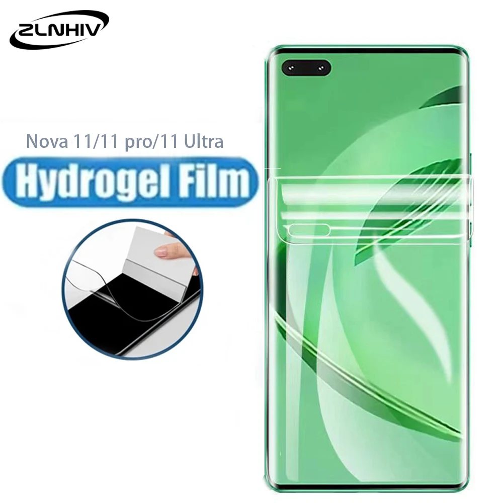 

ZLNHIV soft full cover Hydrogel Film For Huawei nova 11 Ultra 10 Youth 10Z 9 pro 8 SE 4G 8i Not Glass phone screen protector HD
