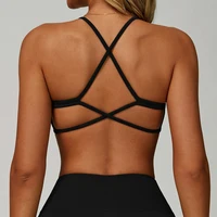 Gym Bras Cross Shoulder Straps Sports Underwear Anti-Sweat Fitness Top Women Yoga Bra Shockproof Crop Top Push Up Workout Tops - Image 5