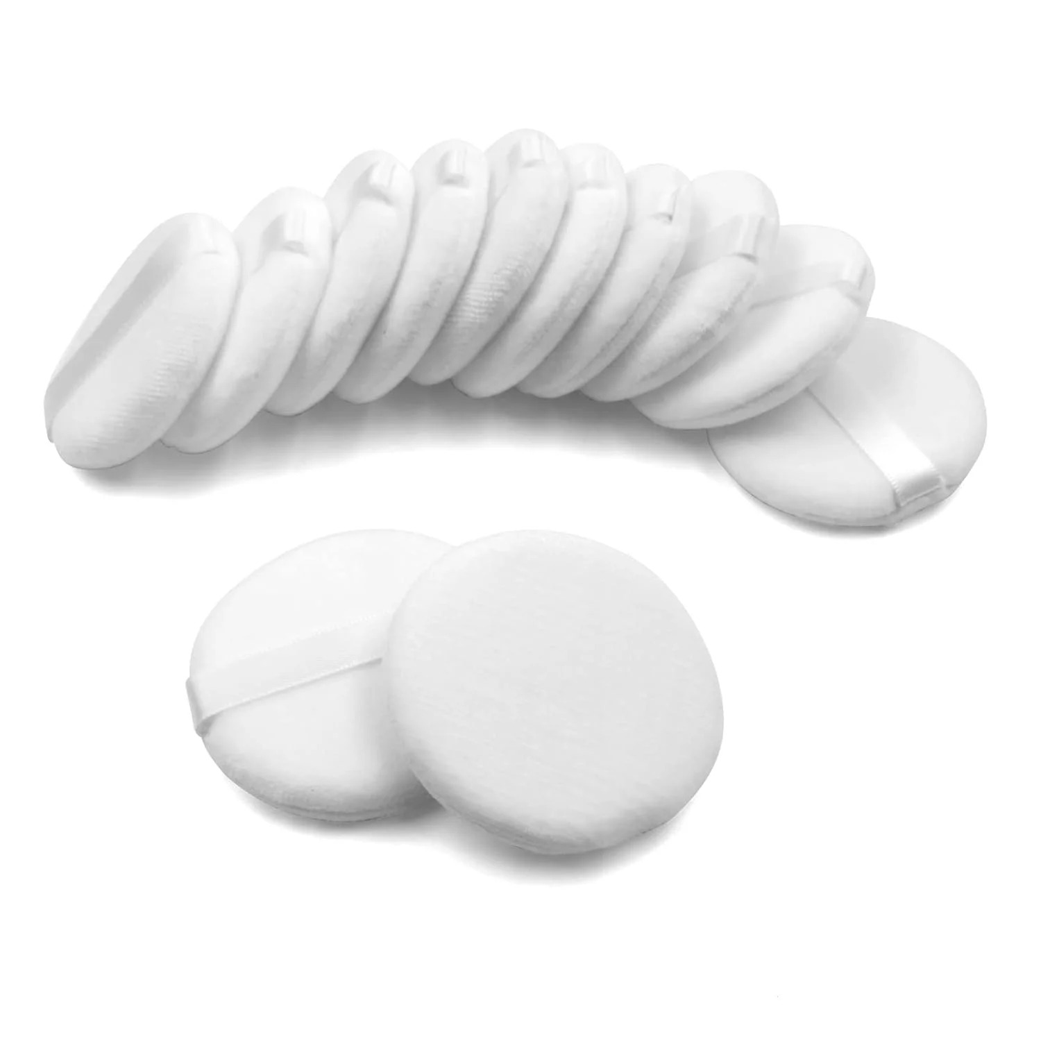 10pcs Round Makeup Powder Puffs Soft Velvet Powder Sponge Makeup Foundation for Loose Powder Mineral Powder Makeup Tools 2