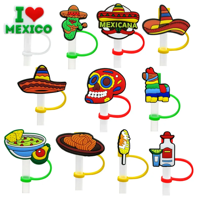 Mexican Inspired Straw Toppers/mexican Candy Straw Tips/straw