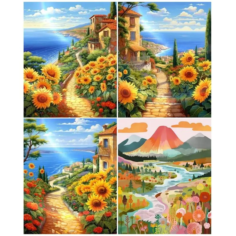 

Scenery Paint By Number Kits For Adults On Canvas Handpainted Canvas Painting With Numbers Home Decoration Drawing Gift