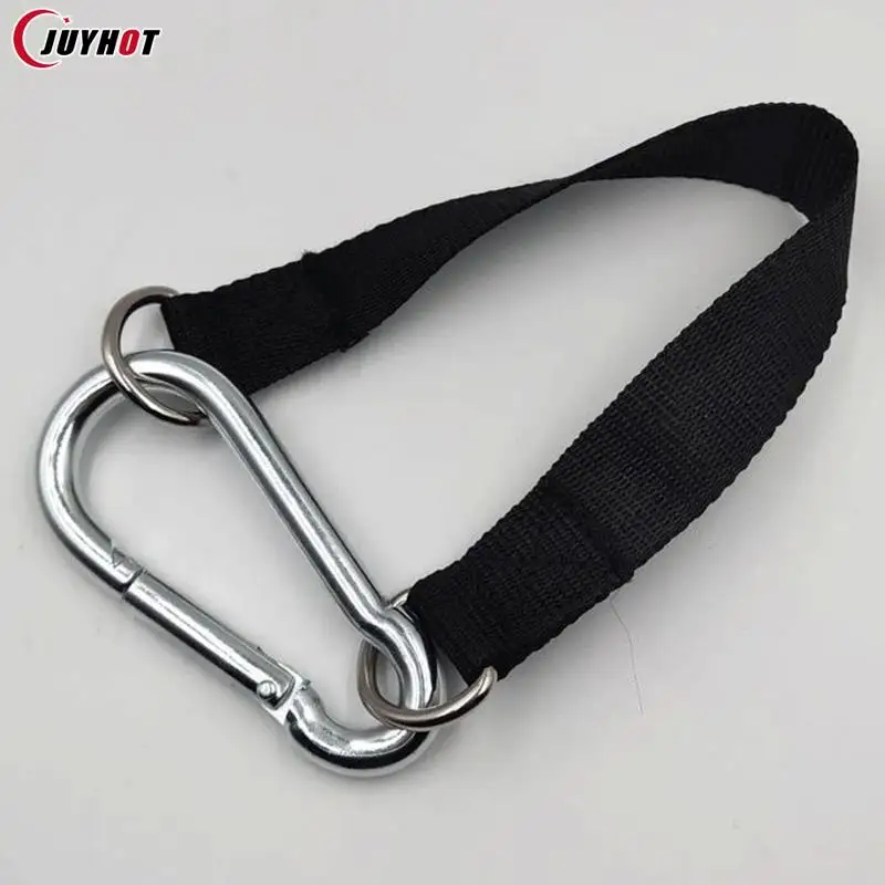 150KG Bearing Load Hanging Belt T-bar Strap Dumbbell Barbell Rope Handles Strap Tree Swing Strap Hook Ring Connecting Belt 4