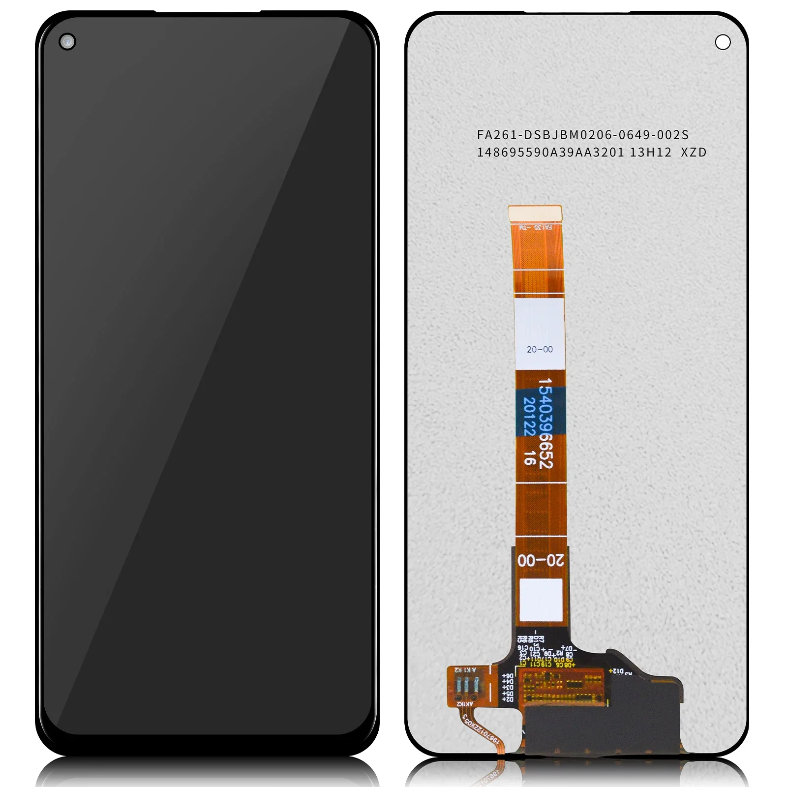 오리지널 LCD 디스플레이 터치 스크린 디지타이저 어셈블리 교체, Oppo A72 4G A92 A52 CPH2069 CPH2067, 6.5 인치