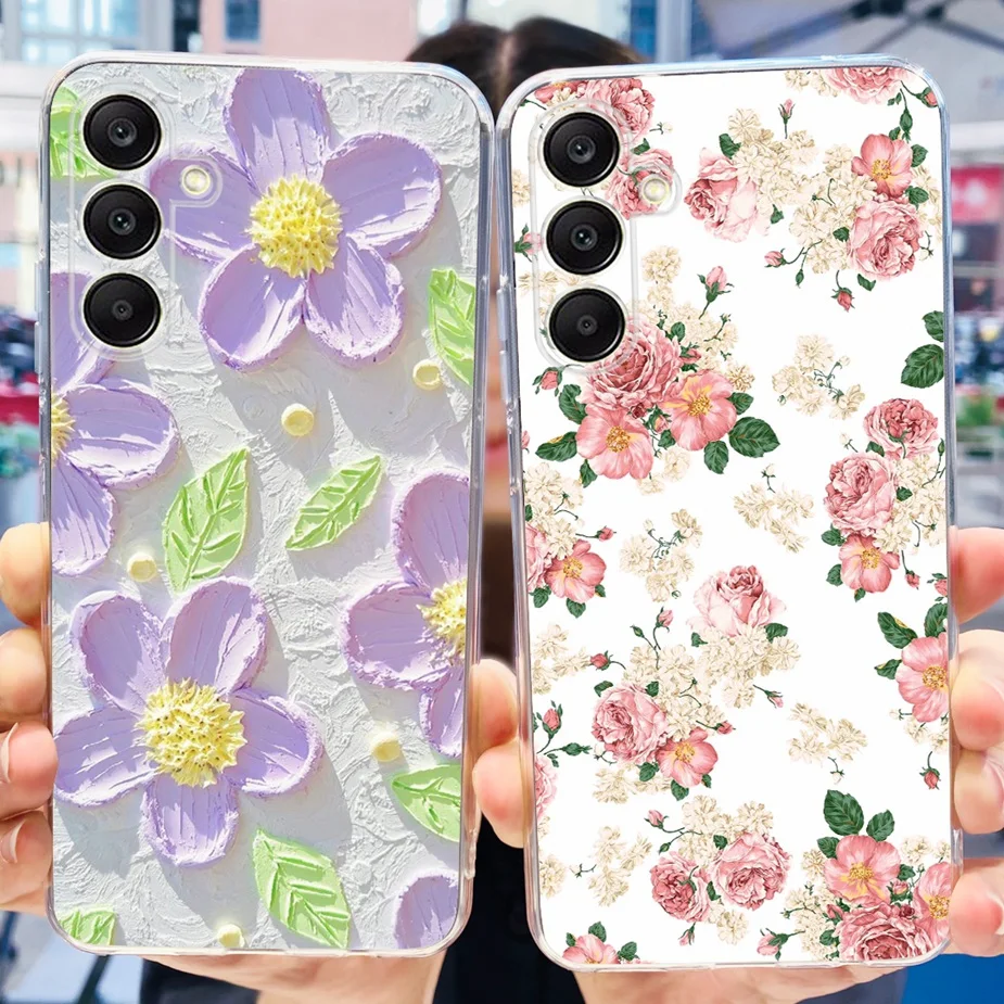 Luxury Painted Clear Silicone Case - Artistic Protective Cover