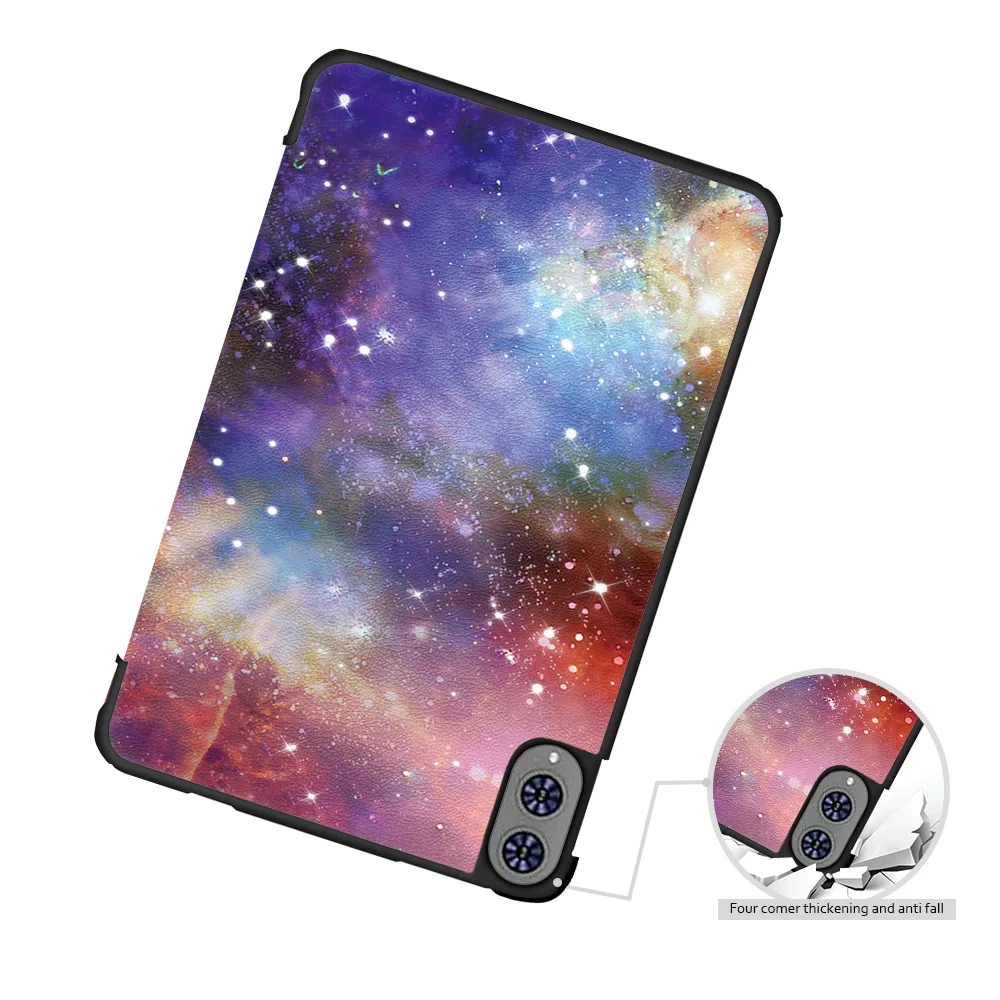 Premium Tri-Fold Smart Protective PU Leather Tablet Case (13.4 inch)